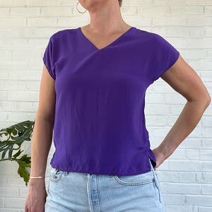 Silk purple blouse-vintage 80’s